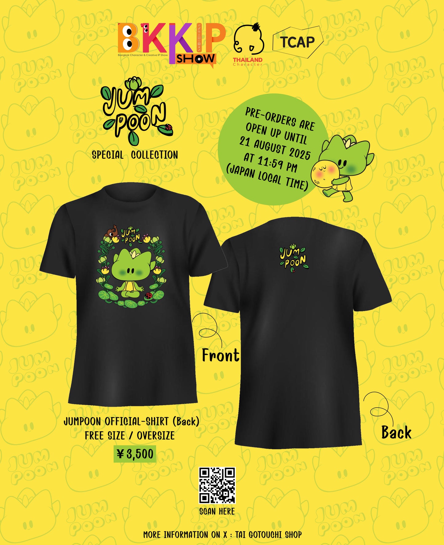BKKIP-22 JUMPOON OFFICIAL T-SHIRT - BLACK