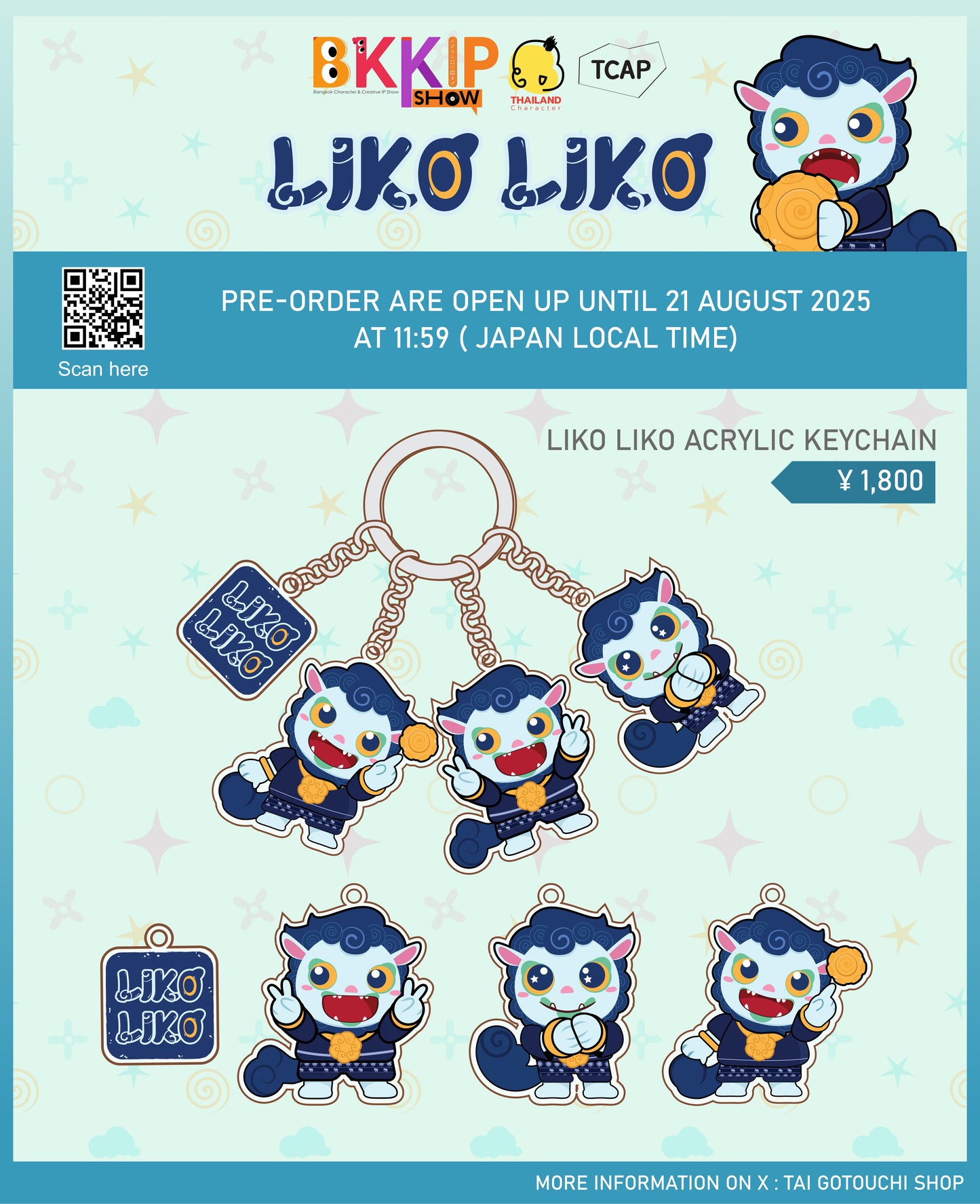 BKKIP-36 LIKO LIKO DIY ACRYLIC KEYCHAIN