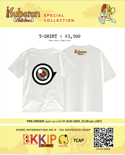BKKIP-31 KUBERAN YAKSHA OFFICIAL T-SHIRT - WHITE TYPE 2