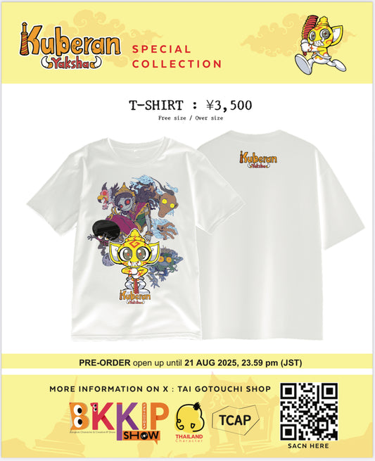 BKKIP-30 KUBERAN YAKSHA OFFICIAL T-SHIRT - WHITE TYPE 1