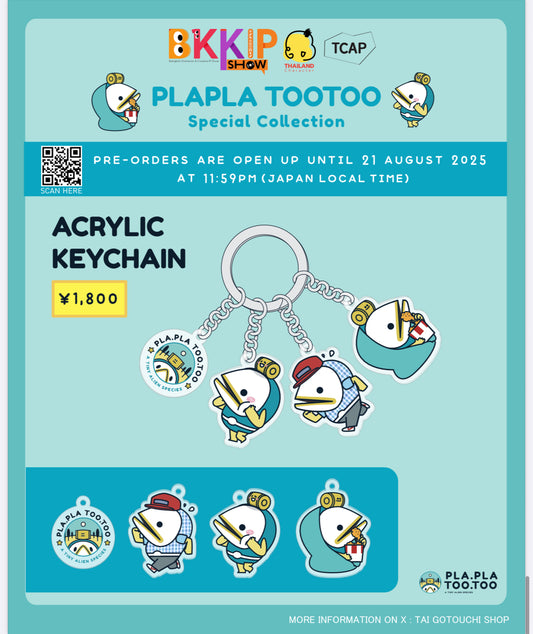 BKKIP-55 PLAPLA TOOTOO DIY ACRYLIC KEYCHAIN