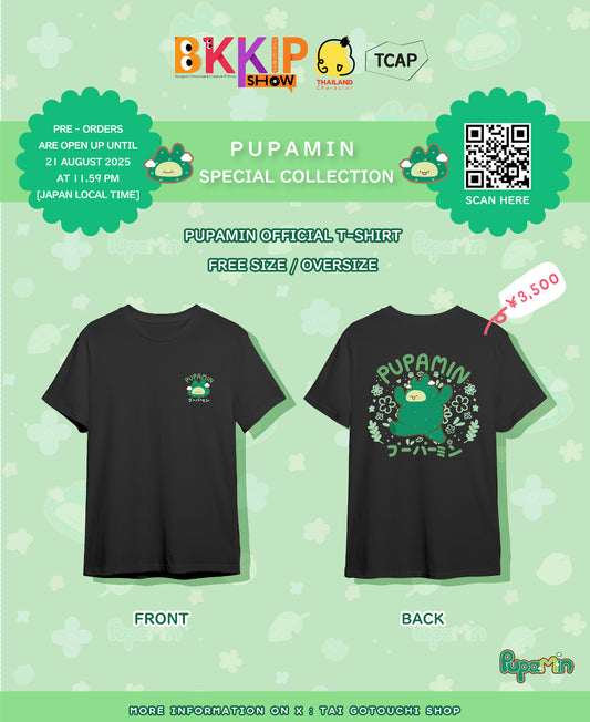 BKKIP-60 PUPAMIN OFFICIAL T-SHIRT - BLACK