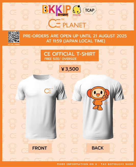 BKKIP-07 CE OFFICIAL T-SHIRT - WHITE