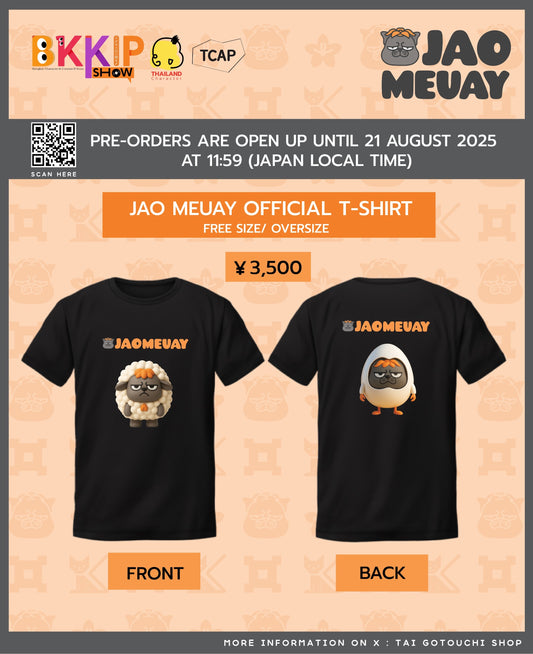 BKKIP-18 JAO MEUAY OFFICIAL T-SHIRT - BLACK