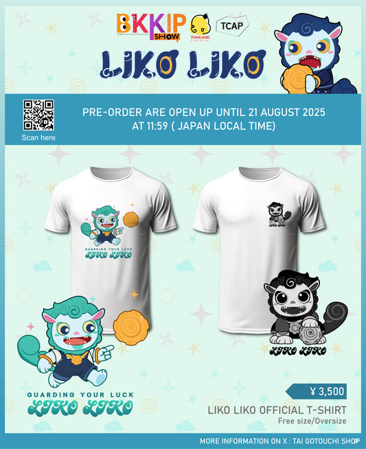 BKKIP-37 LIKO LIKO OFFICIAL T-SHIRT - WHITE