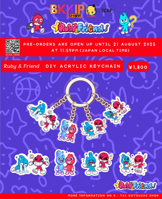 BKKIP-63 RUBY&FRIENDS DIY ACRYLIC KEYCHAIN