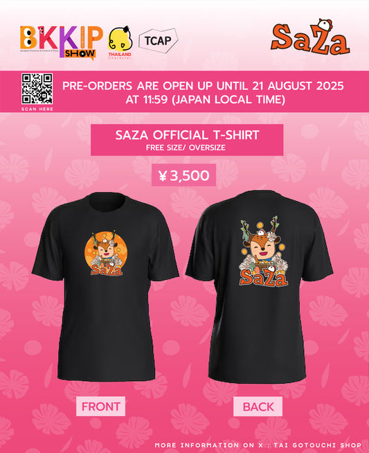 BKKIP-68 SAZA OFFICIAL T-SHIRT - BLACK
